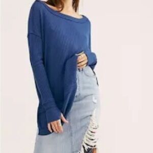 Free People We The Free Waffle Knit Tunic